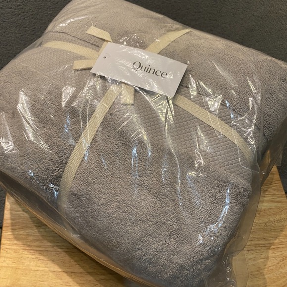 Quince Other - Quince Turkish Ultra Plush Bath Sheet Set of 2 Grey Cotton Soft